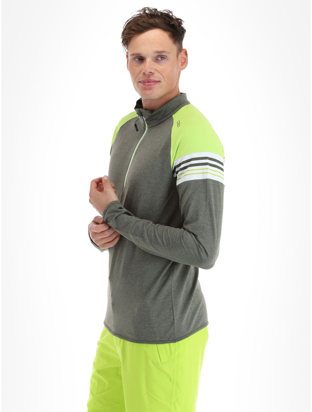 CMP, 33L1027 maglione uomo Kaki Mel. verde 