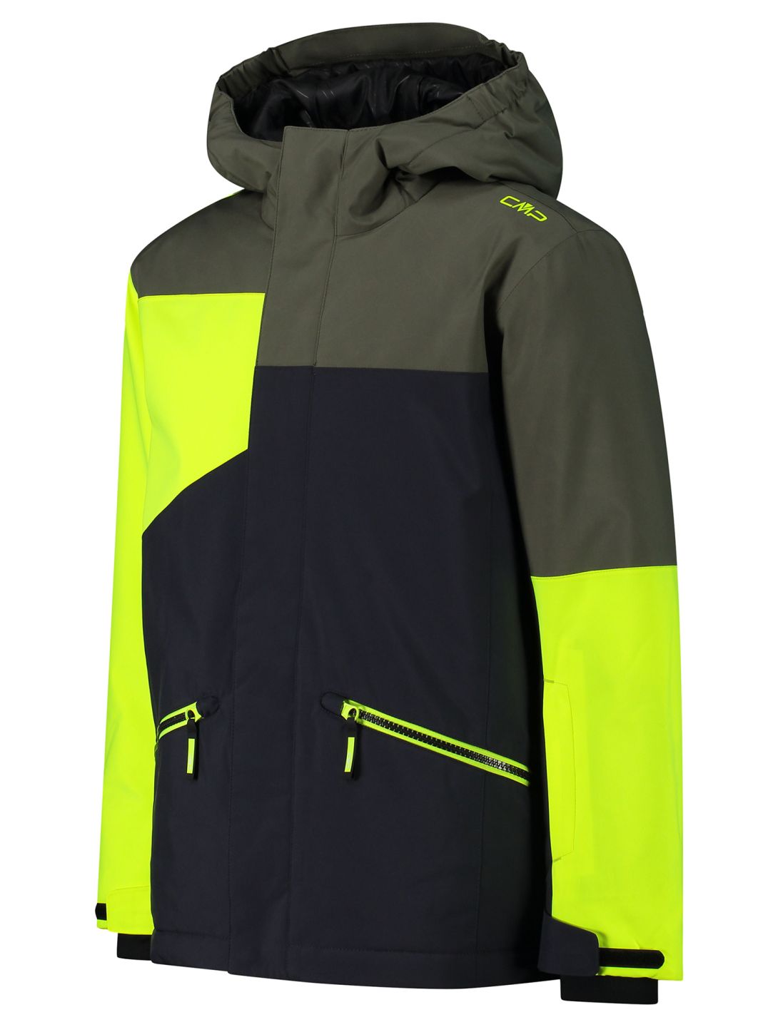 CMP, 33W0624 giacca sci bambino Anthracite / Yellow Fluo giallo, grigio 