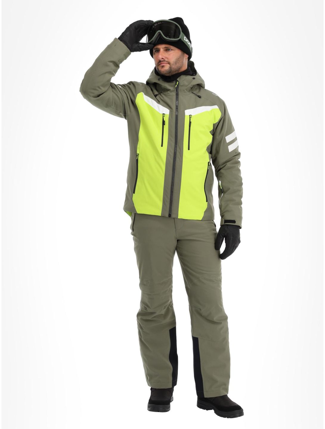 CMP, 33W0787 giacca sci uomo Kaki verde 