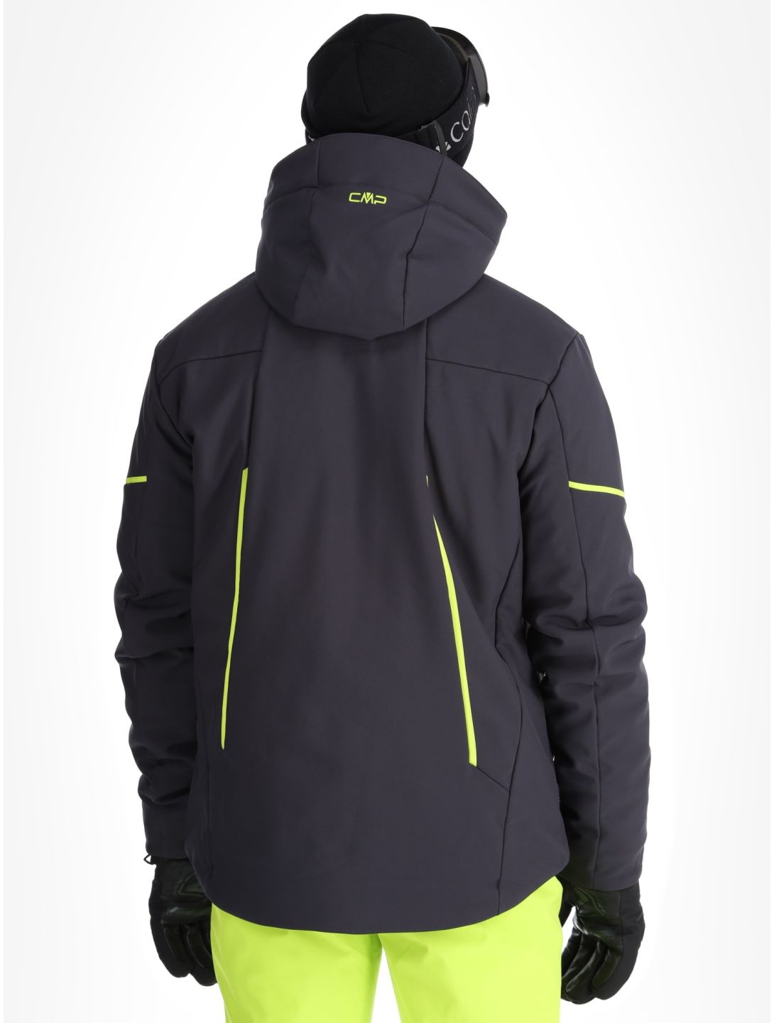 CMP, 33W0897 softshell uomo Anthracite / Acid Yellow grigio 