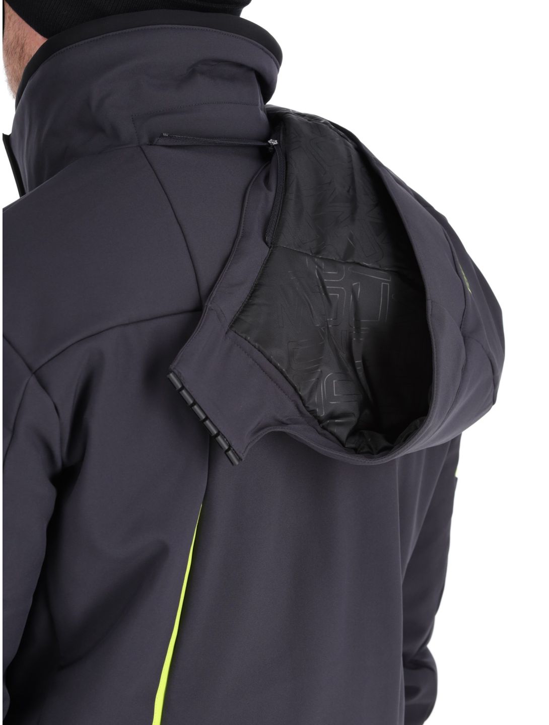 CMP, 33W0897 softshell uomo Anthracite / Acid Yellow grigio 