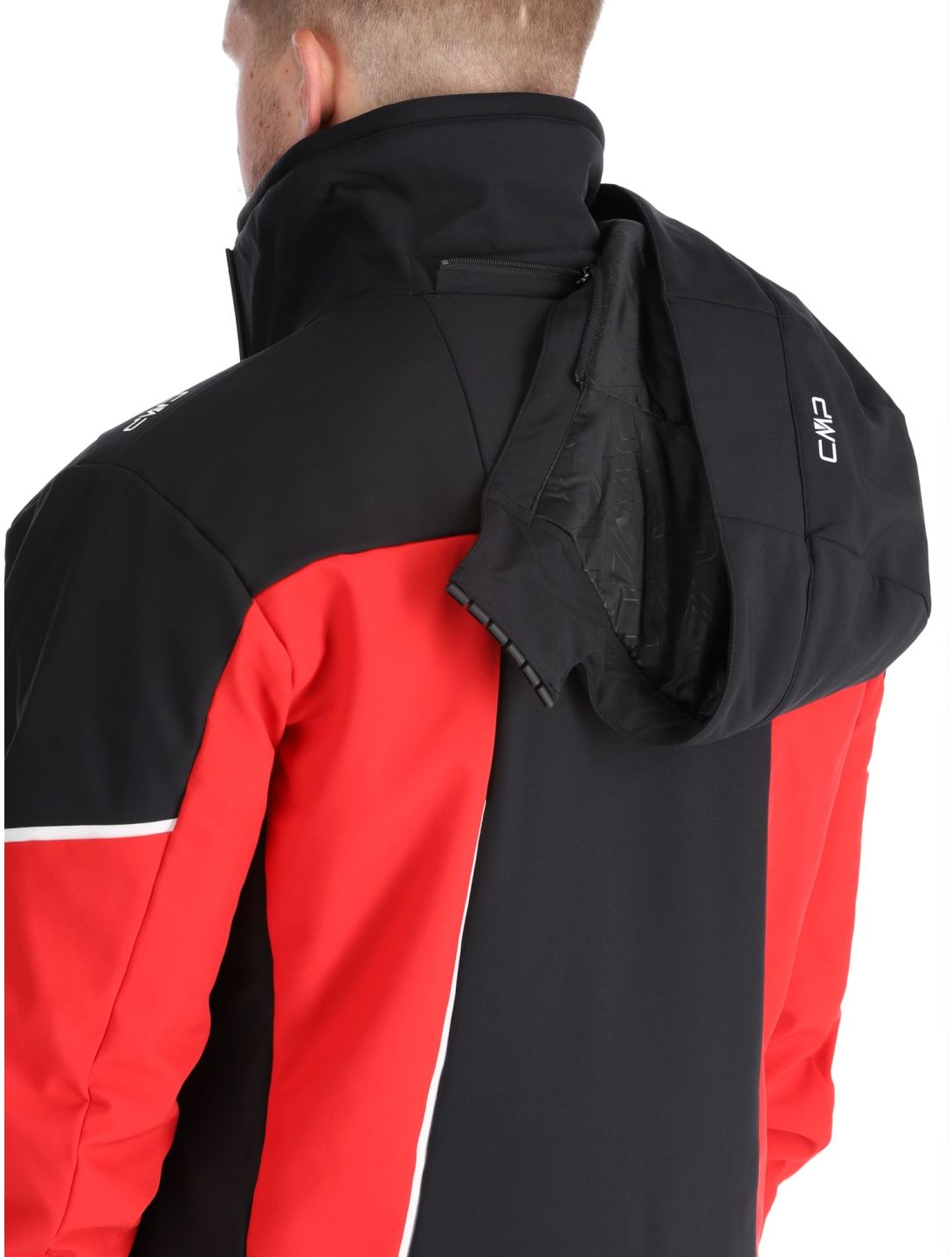 CMP, 33W0897 softshell uomo Ferrari Black nero, rosso 