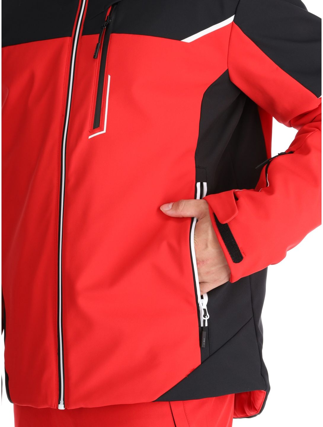 CMP, 33W0897 softshell uomo Ferrari Black nero, rosso 