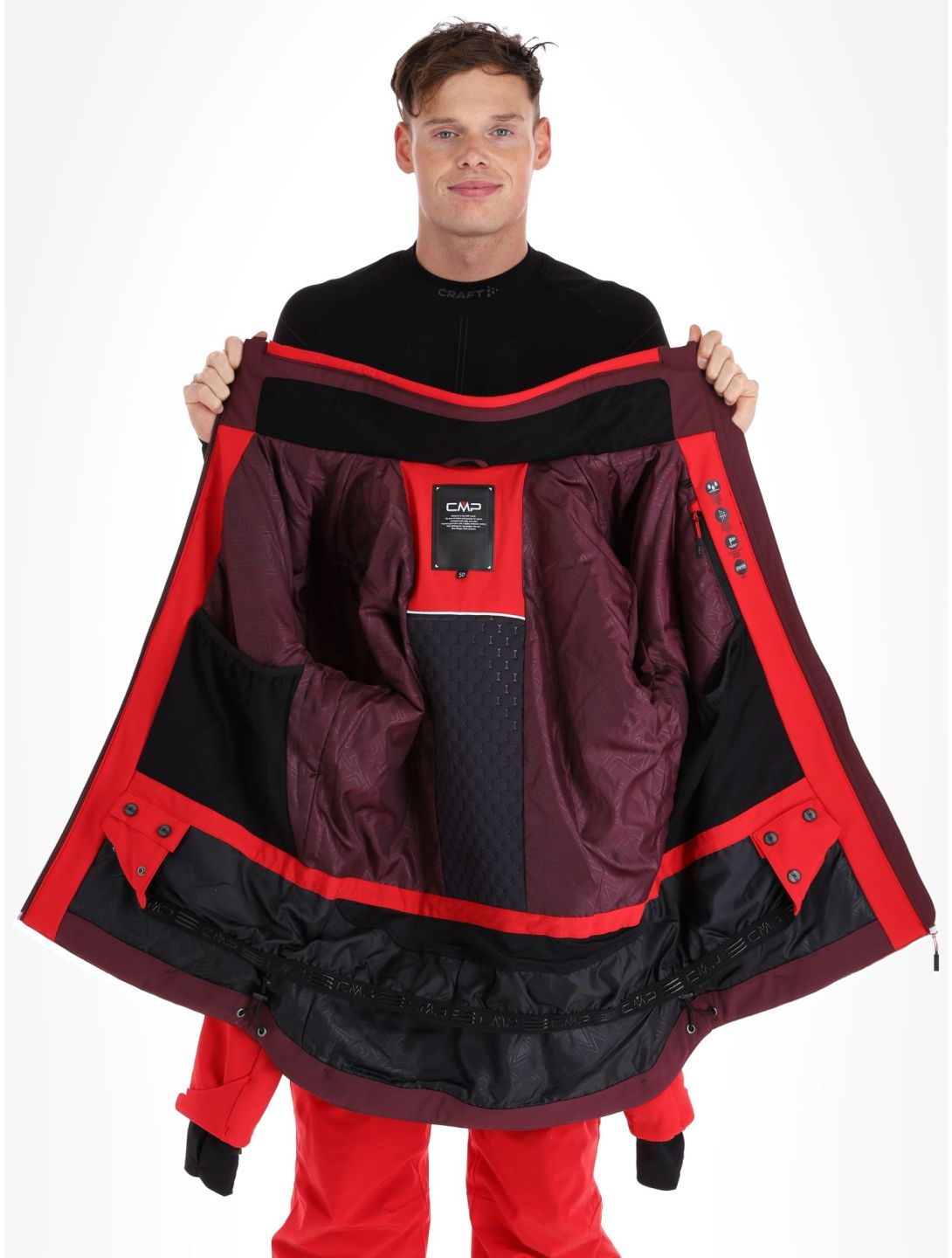 CMP, 33W0897 softshell uomo Ferrari rosso 