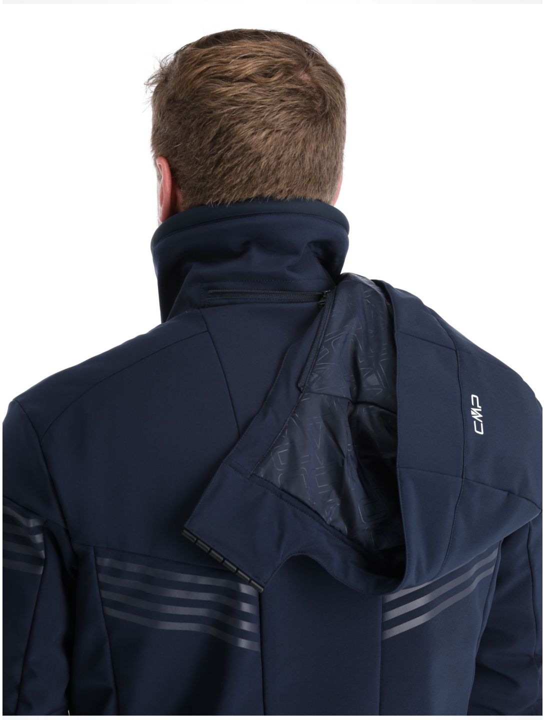 CMP, 33W0967 softshell uomo Black Blue blu 