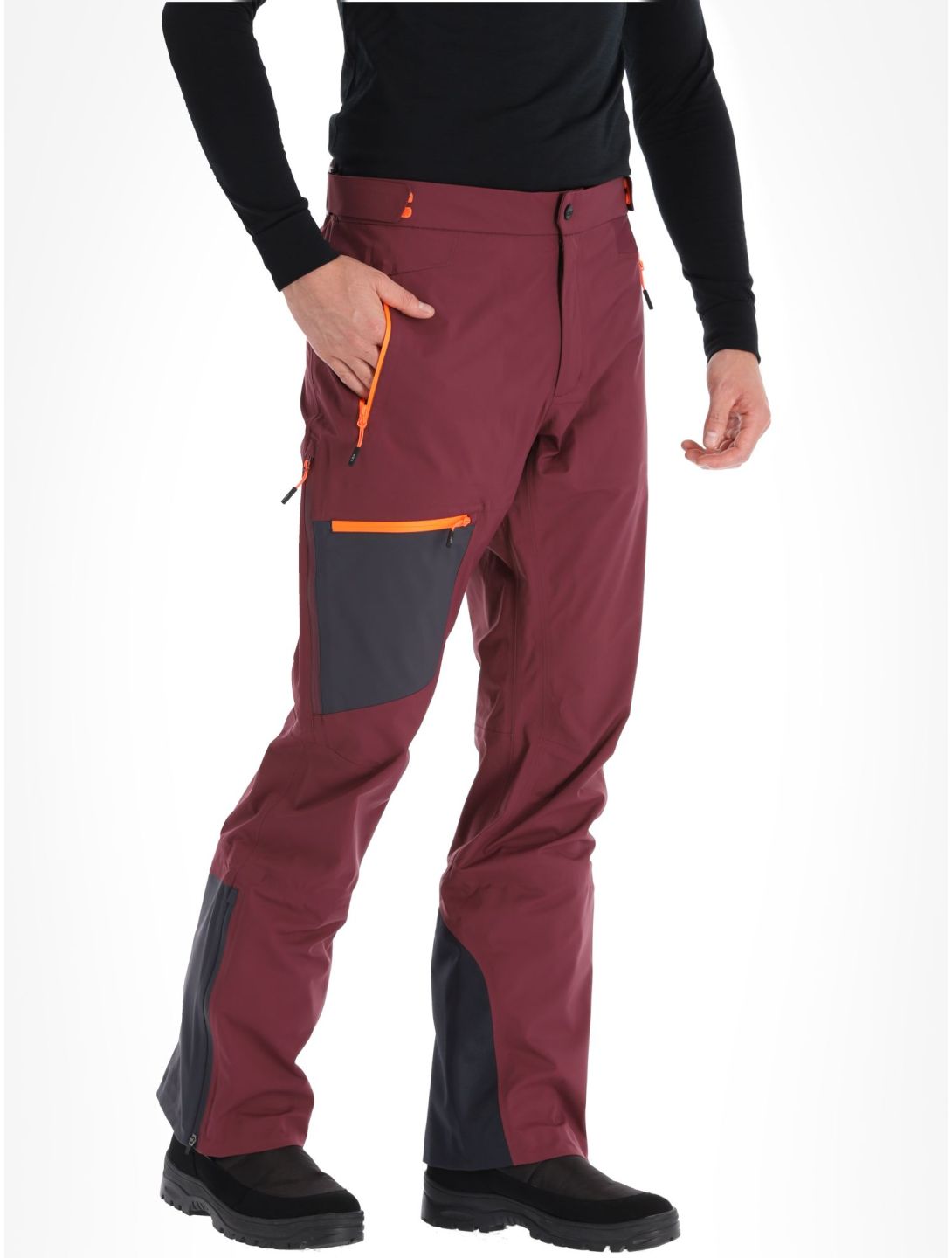 CMP, 33W2887 pantaloni da sci senza imbottitura uomo Burgundy borgogna 