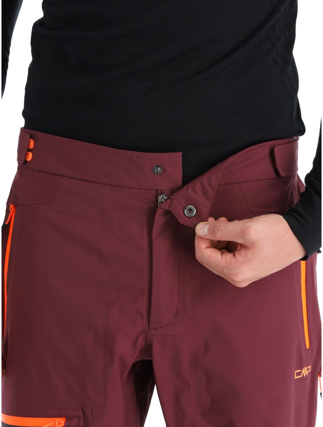 CMP, 33W2887 pantaloni da sci senza imbottitura uomo Burgundy borgogna 