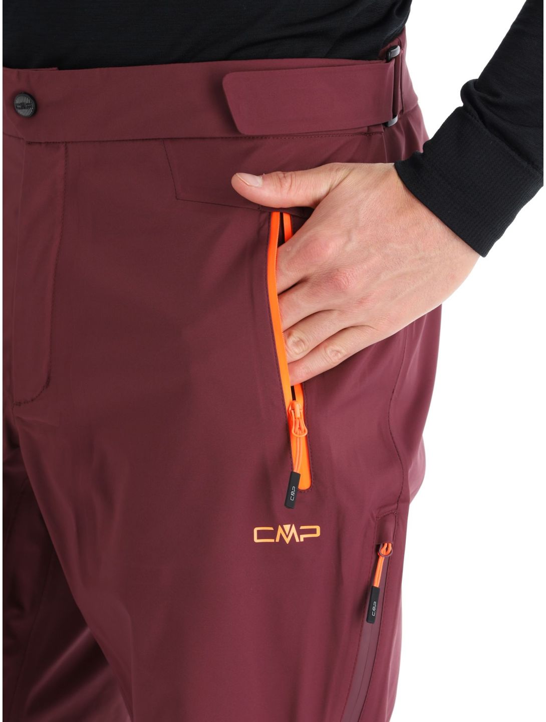 CMP, 33W2887 pantaloni da sci senza imbottitura uomo Burgundy borgogna 