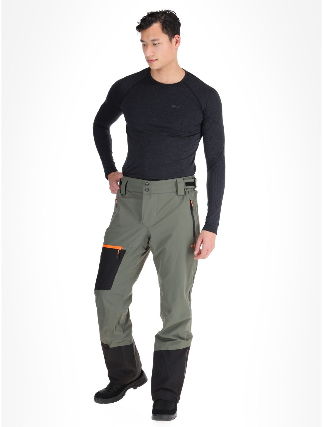 CMP, 34W2027 pantaloni da sci uomo Olive verde 