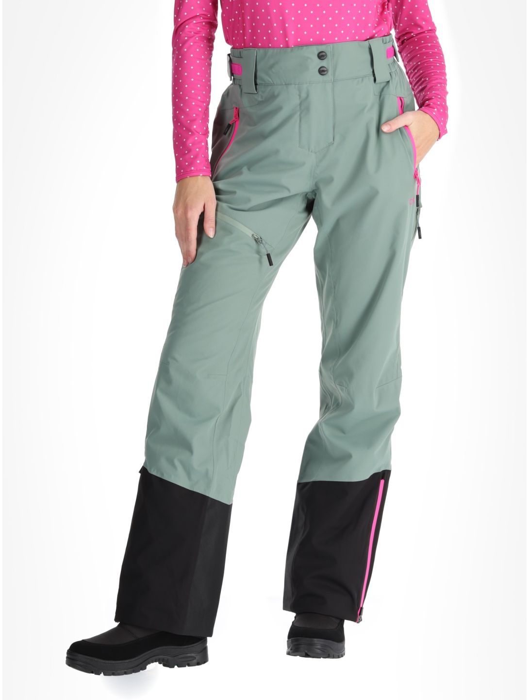 CMP, 34W2046 pantaloni da sci donna Mineral verde 