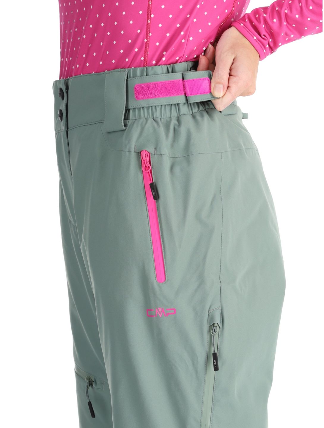 CMP, 34W2046 pantaloni da sci donna Mineral verde 