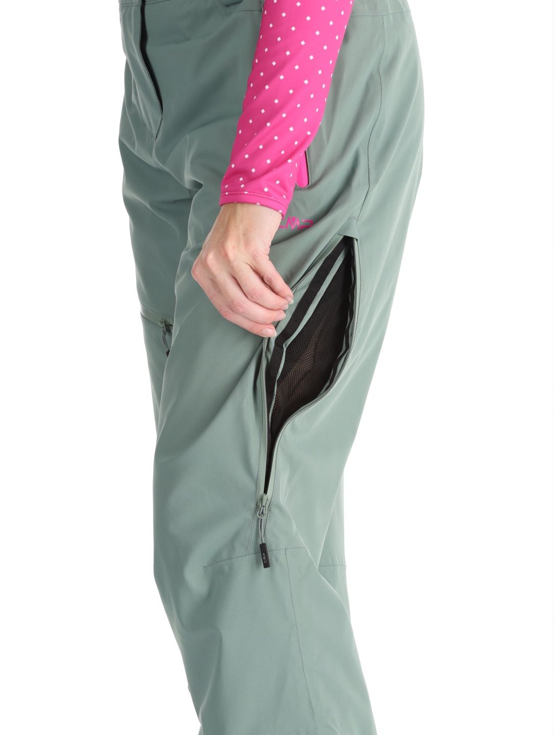 CMP, 34W2046 pantaloni da sci donna Mineral verde 