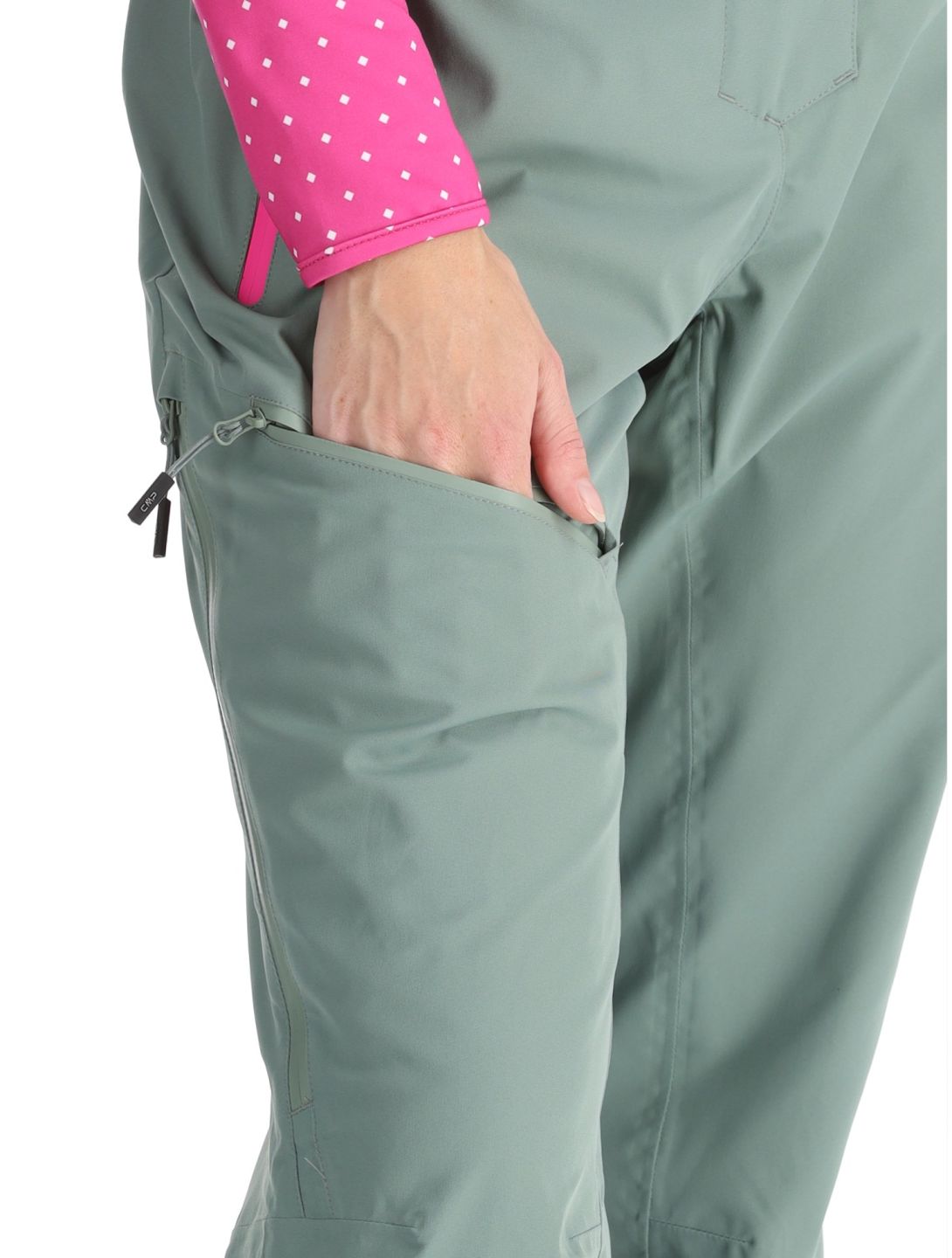 CMP, 34W2046 pantaloni da sci donna Mineral verde 