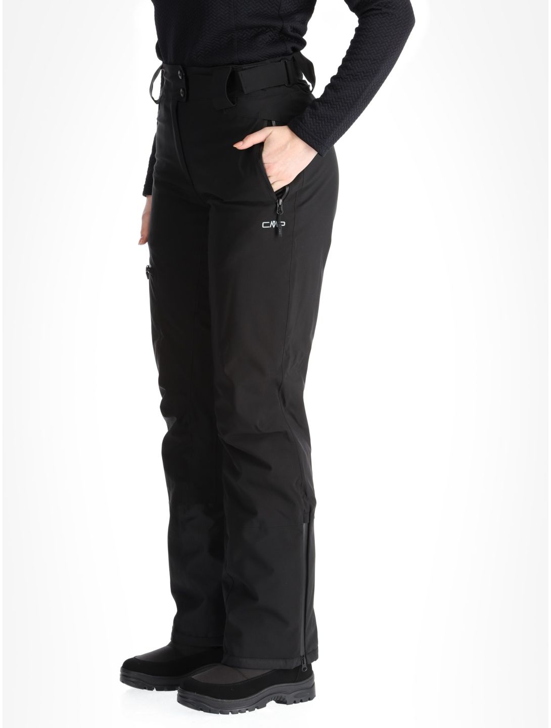 CMP, 34W3946 pantaloni da sci donna Black nero 