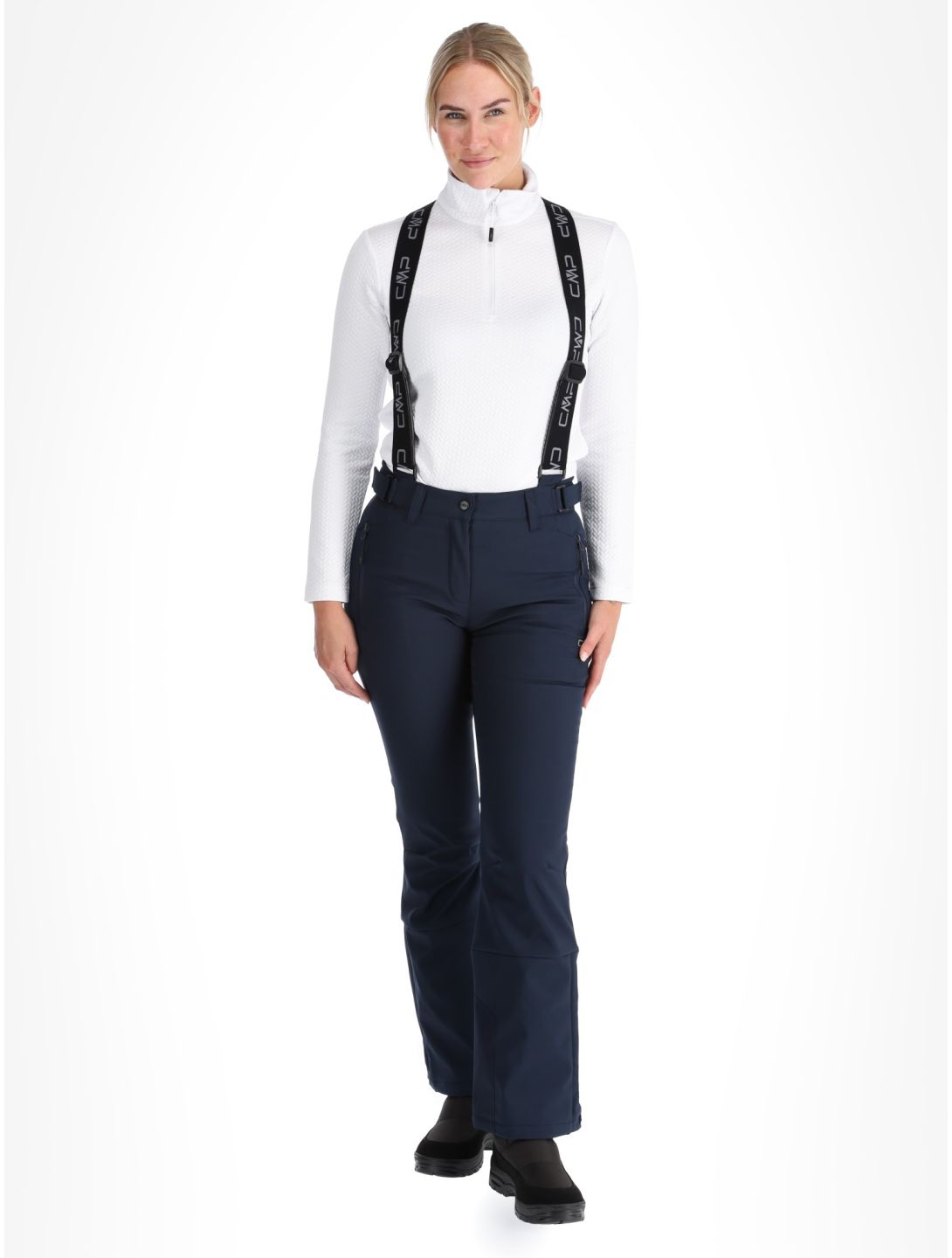 CMP, 34W4326 pantaloni da sci donna Black Blue blu 