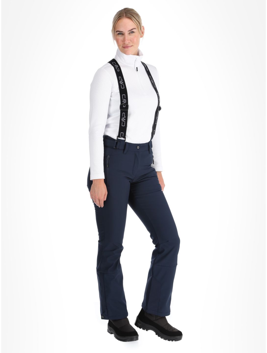 CMP, 34W4326 pantaloni da sci donna Black Blue blu 