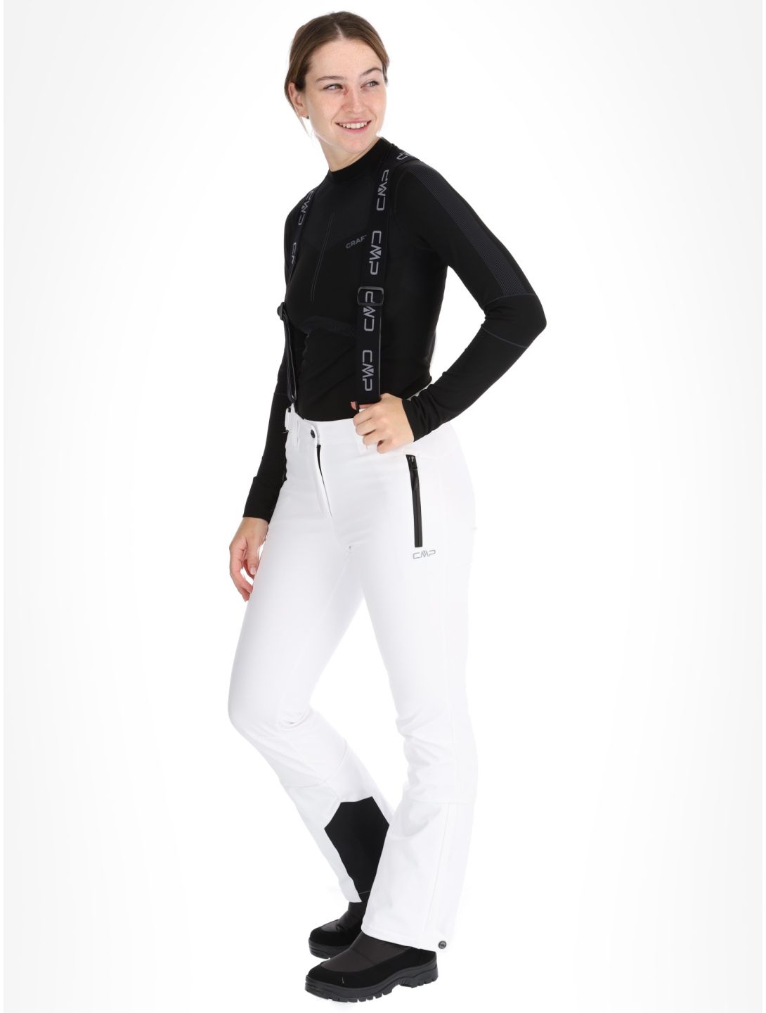 CMP, 34W4326 pantaloni da sci donna White bianco 