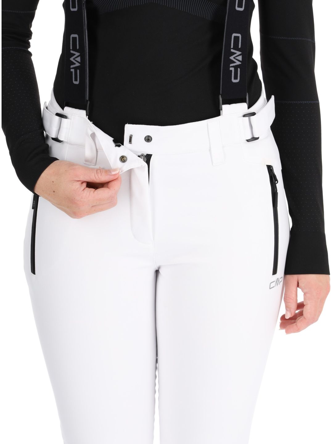 CMP, 34W4326 pantaloni da sci donna White bianco 