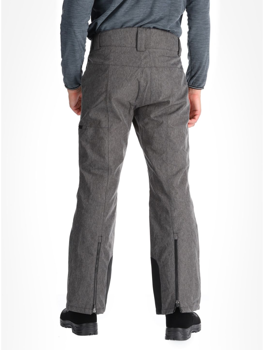 CMP, 34W4387 pantaloni da sci uomo Black Melange grigio 