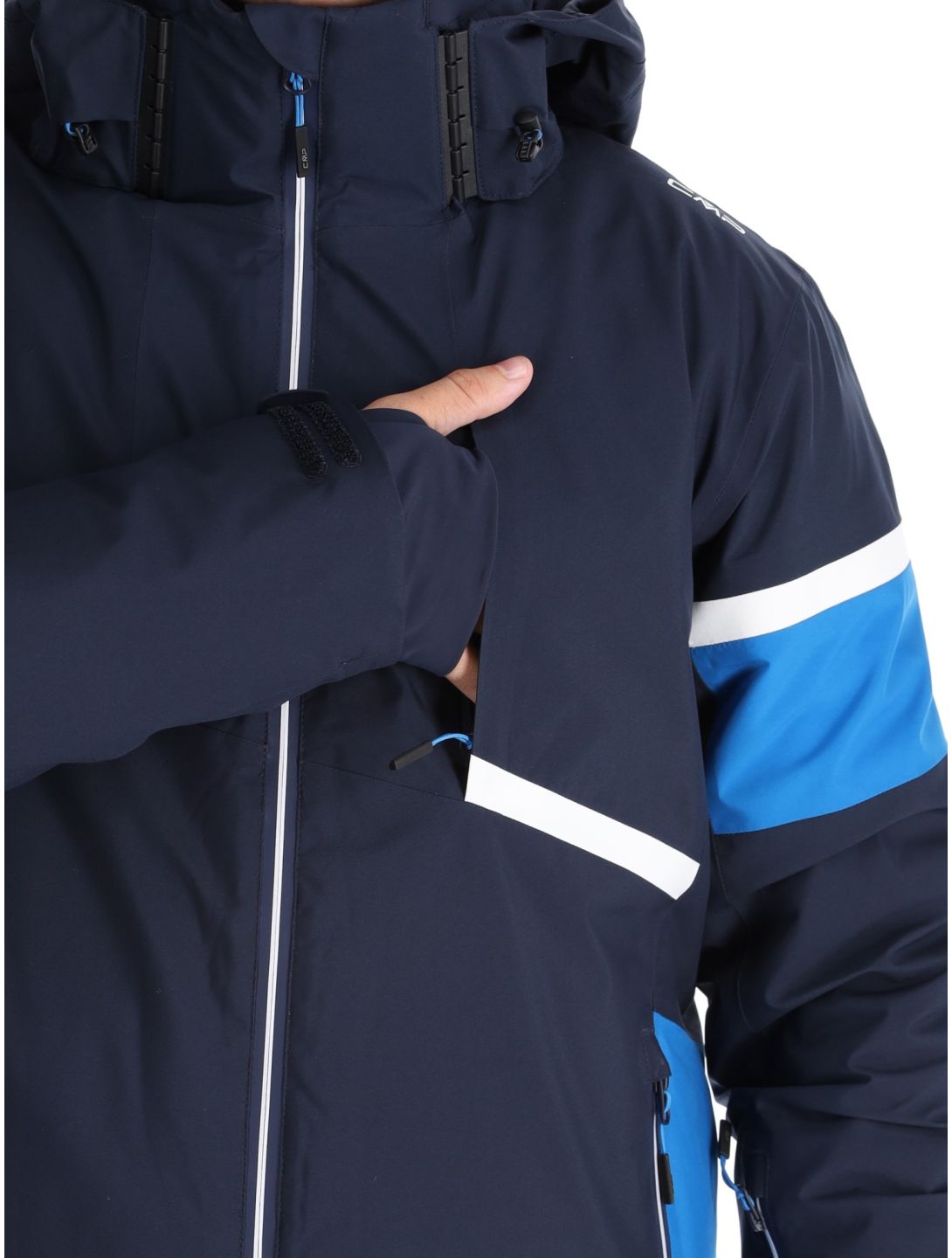 CMP, 34W4677 giacca sci uomo Black Blue blu 