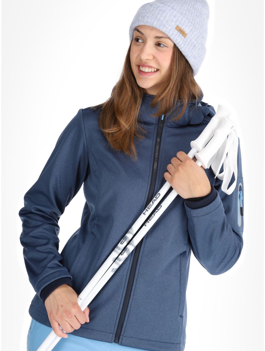 CMP, 39A5006M softshell donna Blue Melange / Niagara blu 