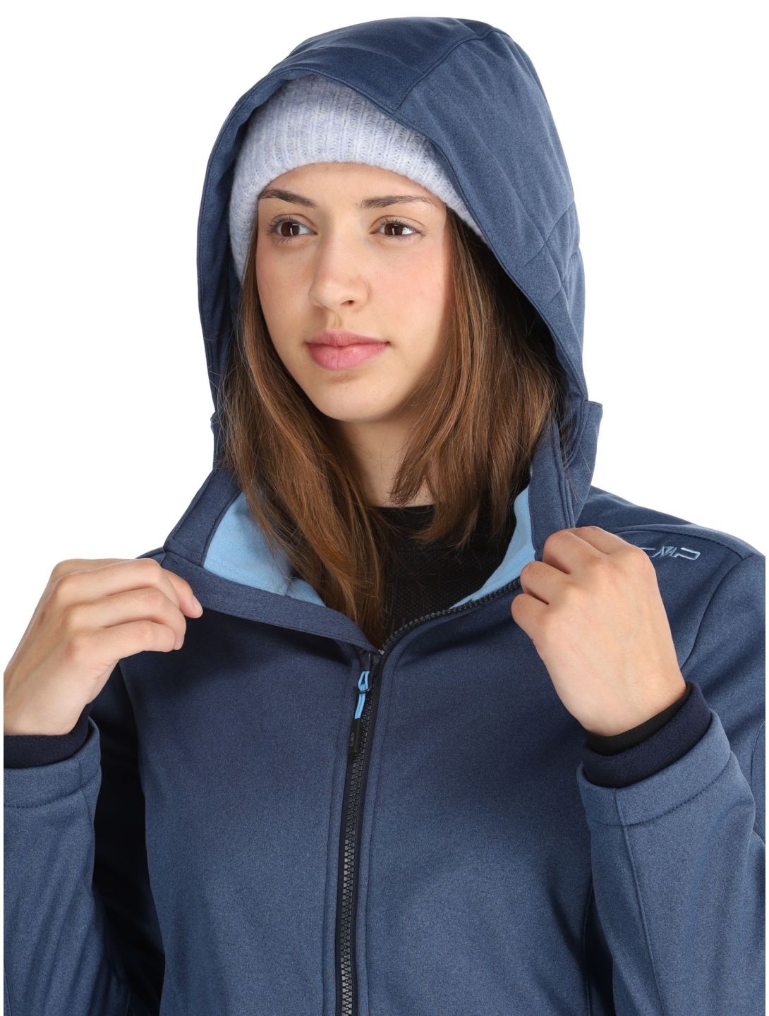 CMP, 39A5006M softshell donna Blue Melange / Niagara blu 