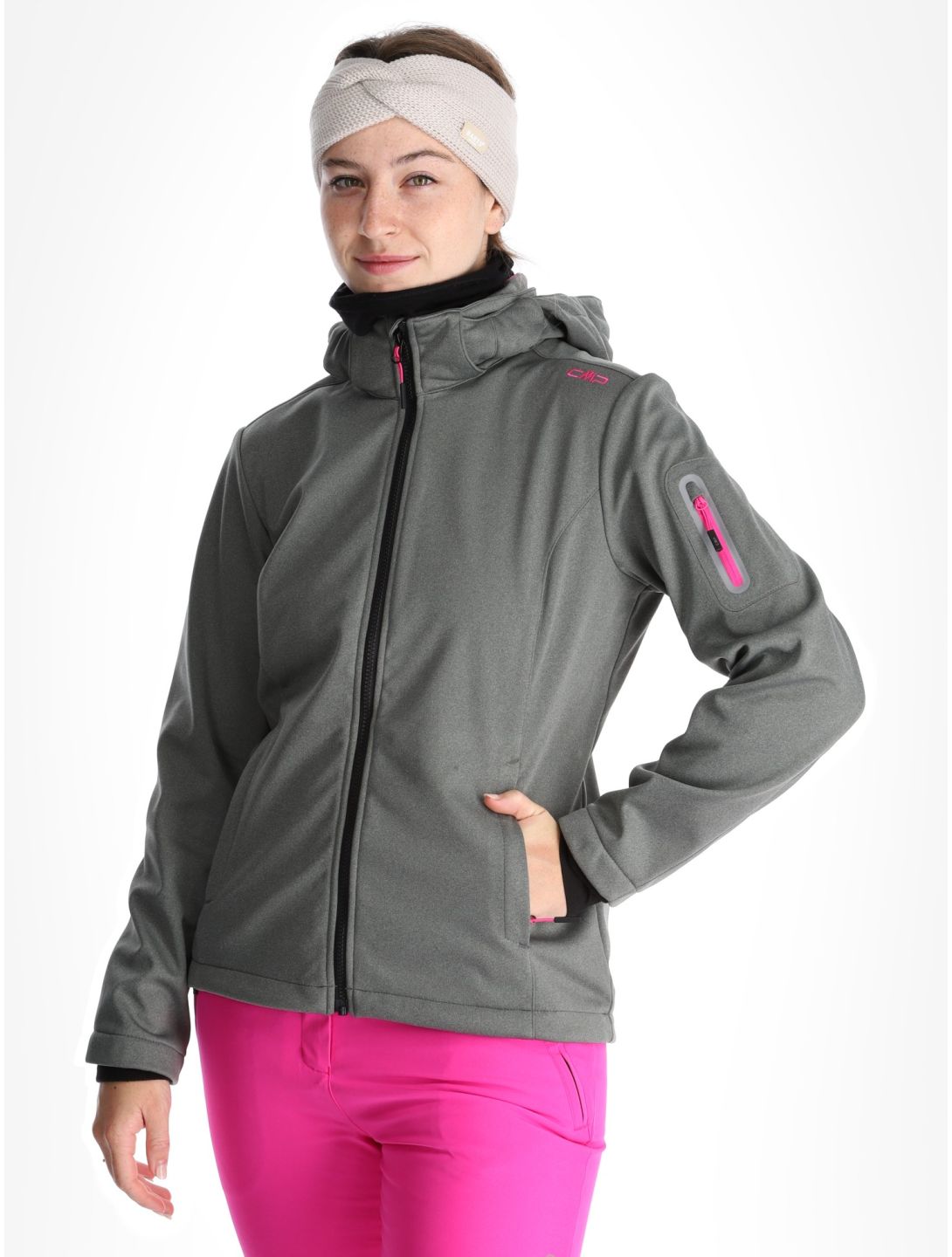 CMP, 39A5006M softshell donna Mineral Melange verde 