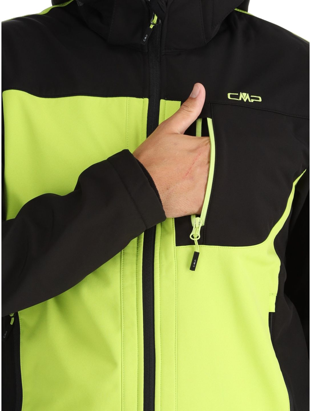 CMP, 3A01787N softshell uomo Acid Yellow / Black giallo, nero 