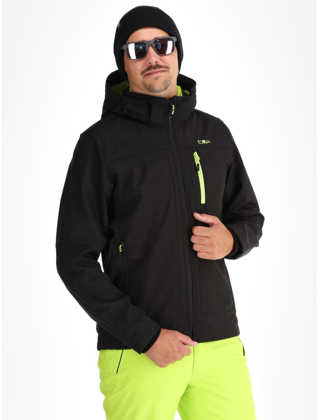 CMP, 3A01787N softshell uomo Black / Acid nero 