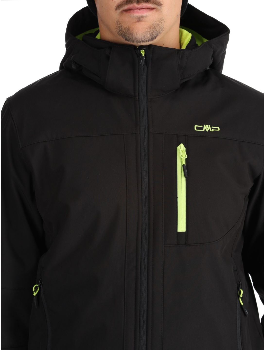 CMP, 3A01787N softshell uomo Black / Acid nero 