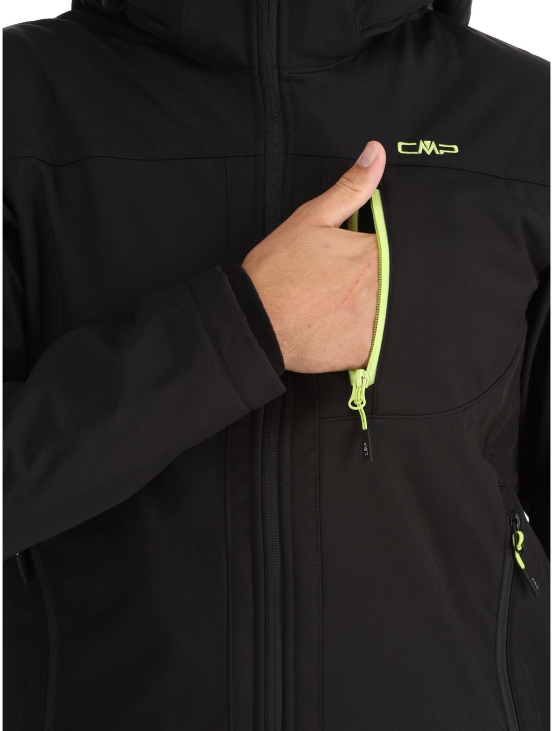 CMP, 3A01787N softshell uomo Black / Acid nero 