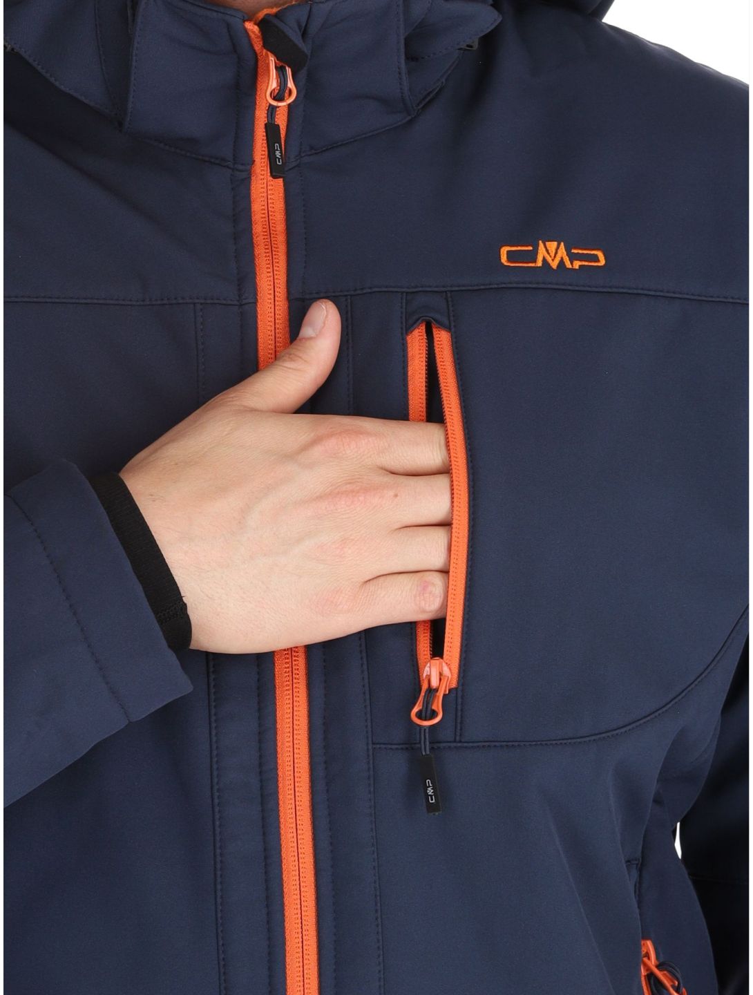 CMP, 3A01787N softshell uomo Black Blue / Jaffa blu 