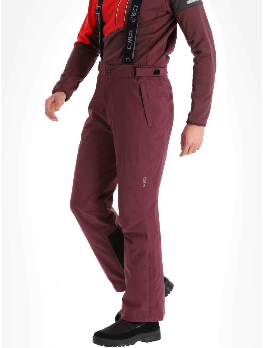 CMP, 3W17397N pantaloni da sci uomo Burgundy borgogna 