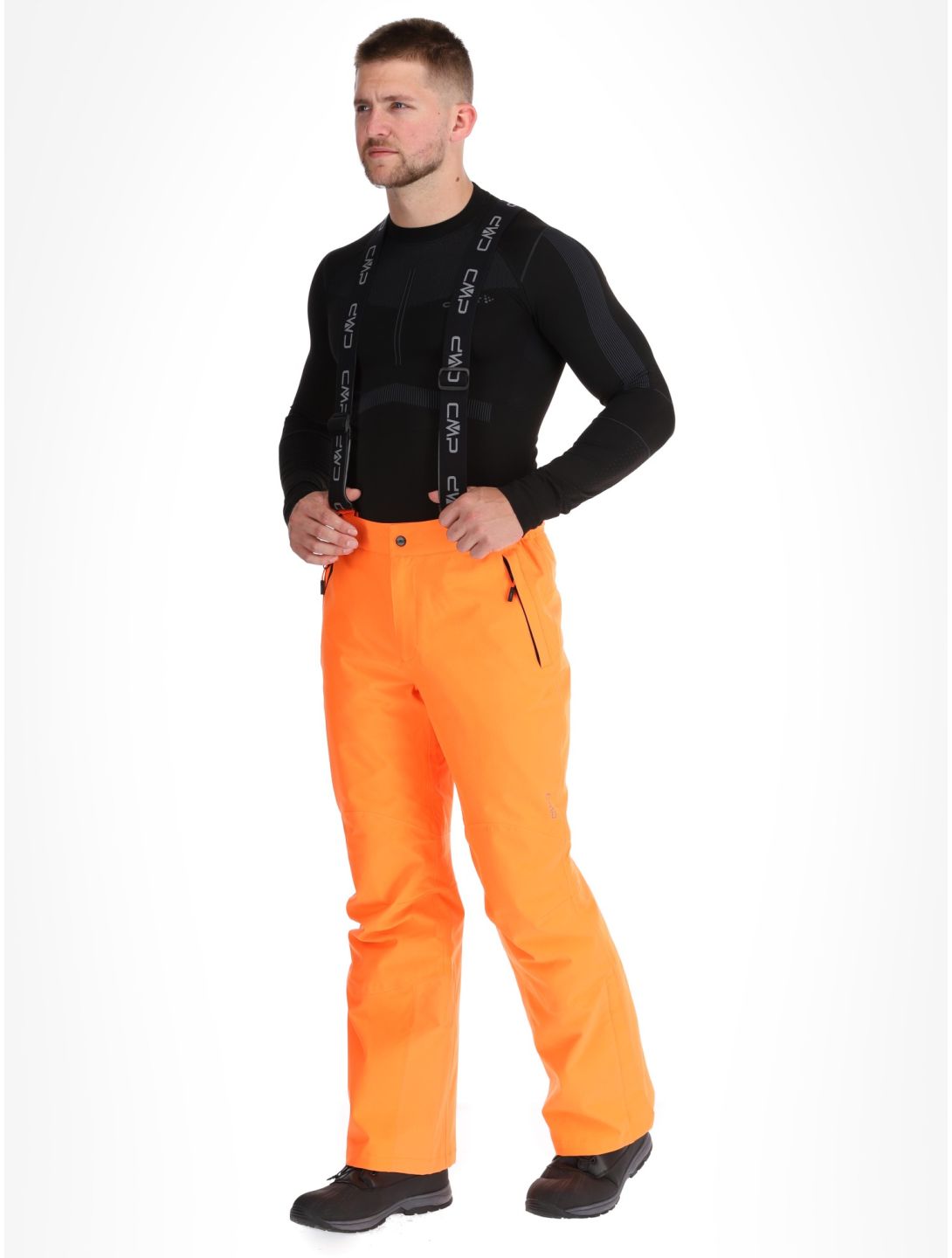 CMP, 3W17397N pantaloni da sci uomo Fanta Fluo arancio 