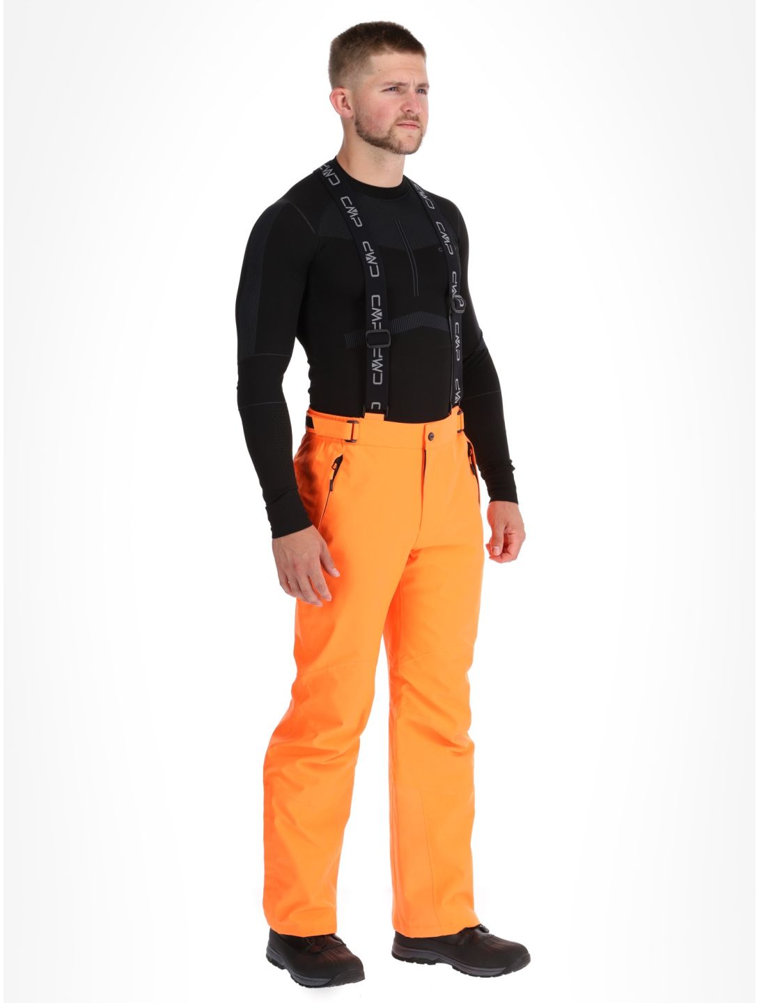 CMP, 3W17397N pantaloni da sci uomo Fanta Fluo arancio 