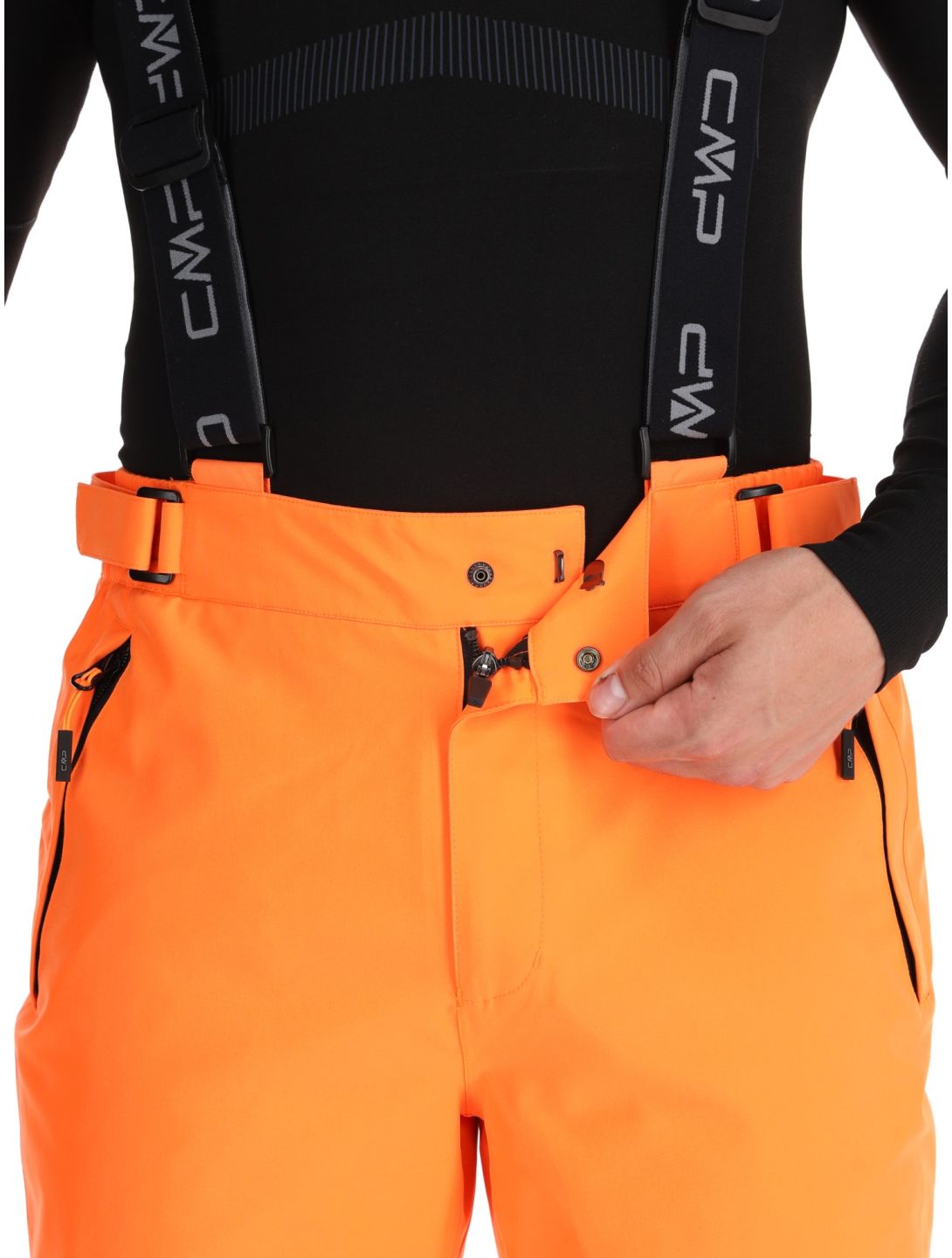 CMP, 3W17397N pantaloni da sci uomo Fanta Fluo arancio 