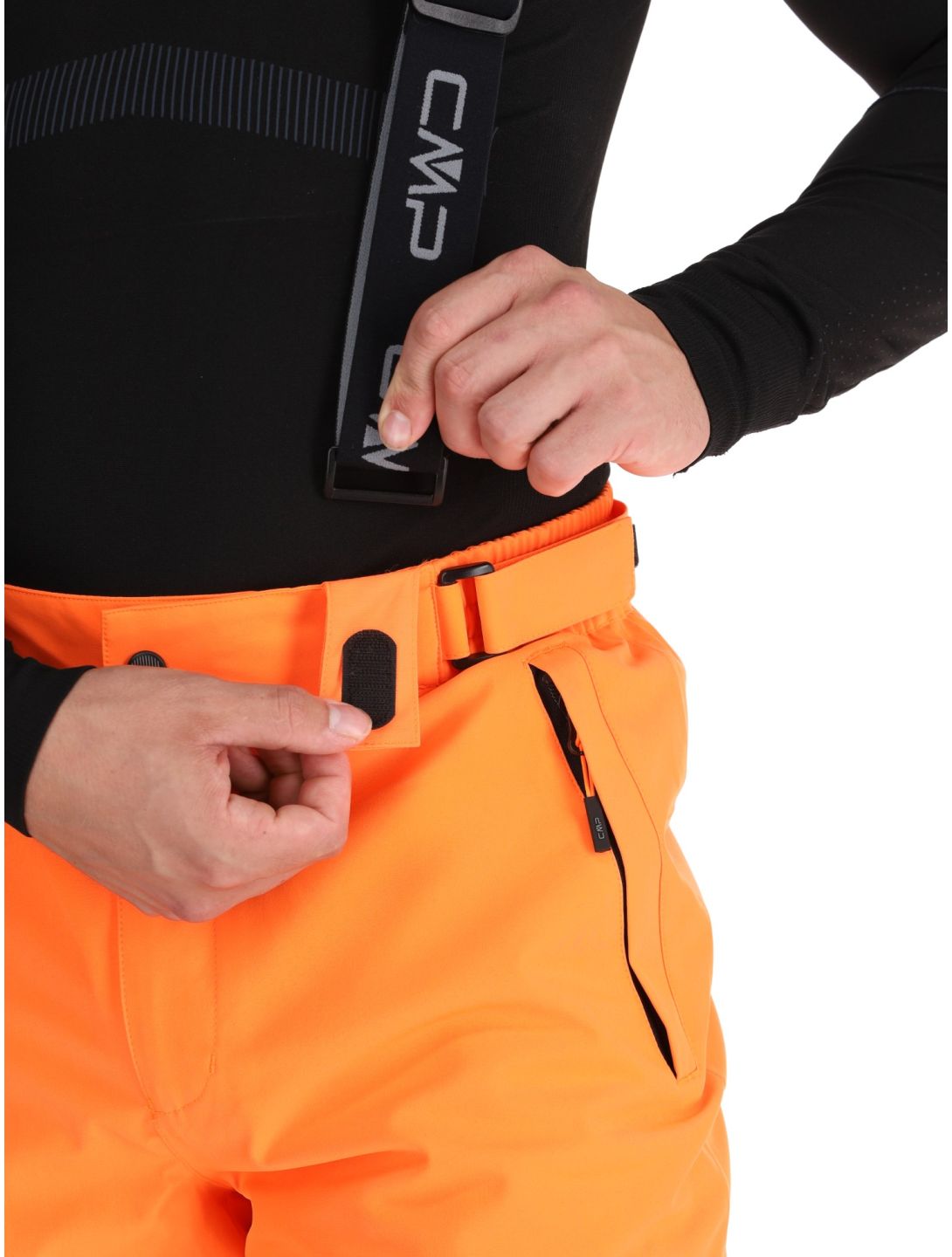 CMP, 3W17397N pantaloni da sci uomo Fanta Fluo arancio 