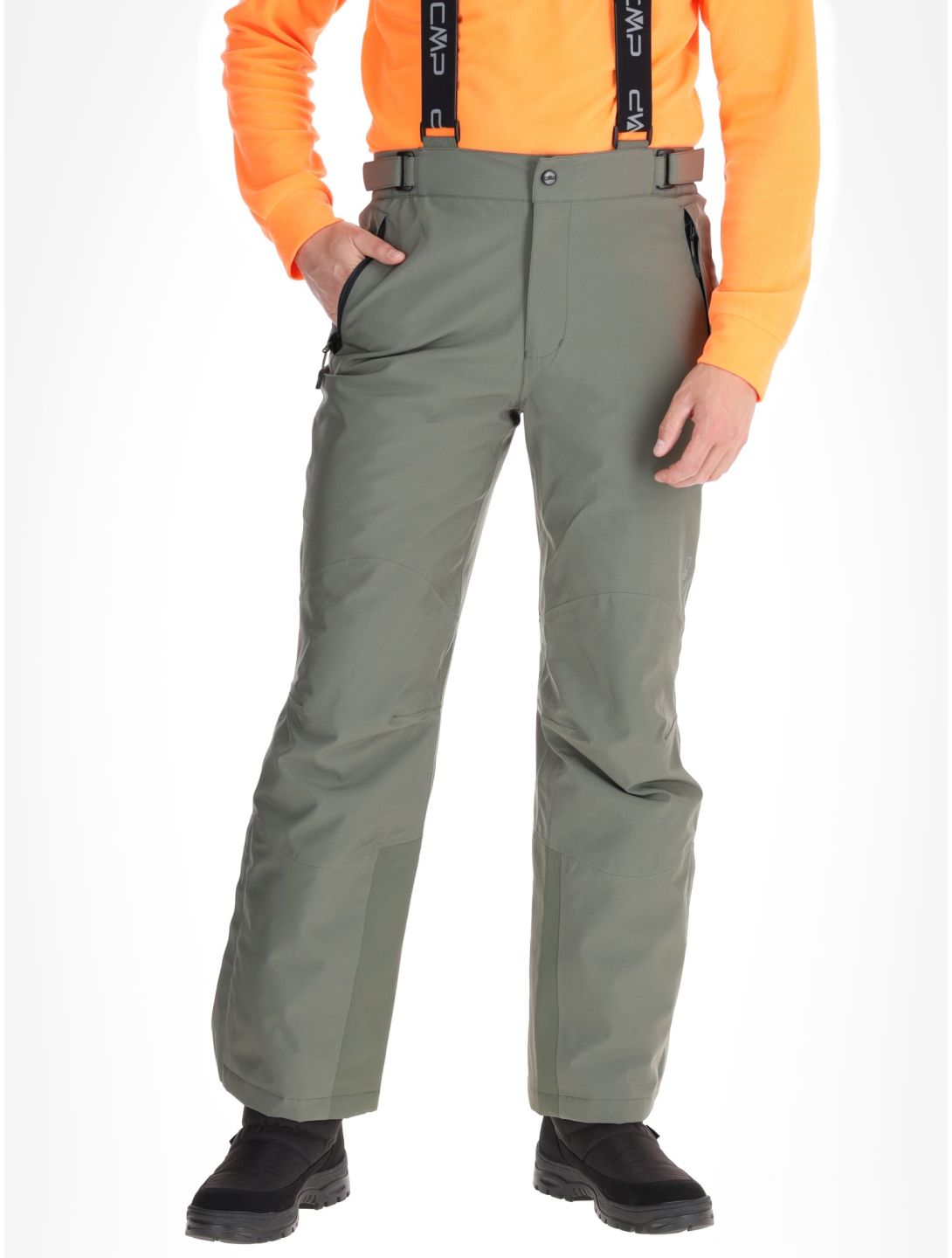 CMP, 3W17397N pantaloni da sci uomo Olive verde 