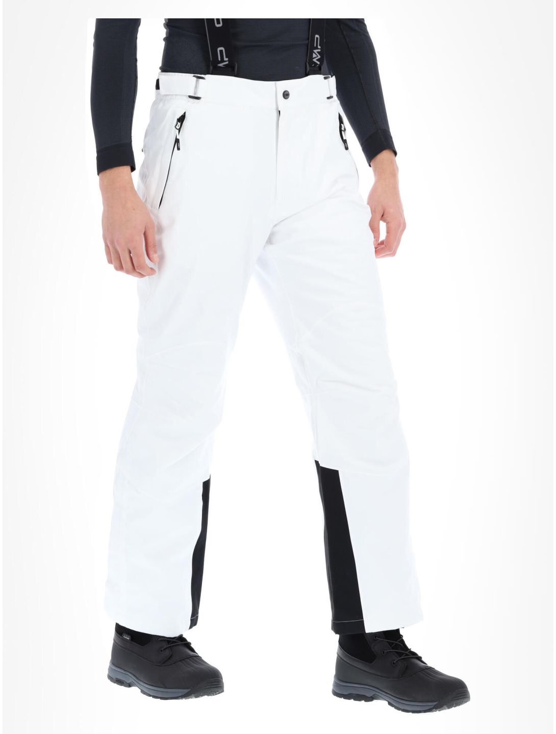 CMP, 3W17397N pantaloni da sci uomo White bianco Abbigliamento sci