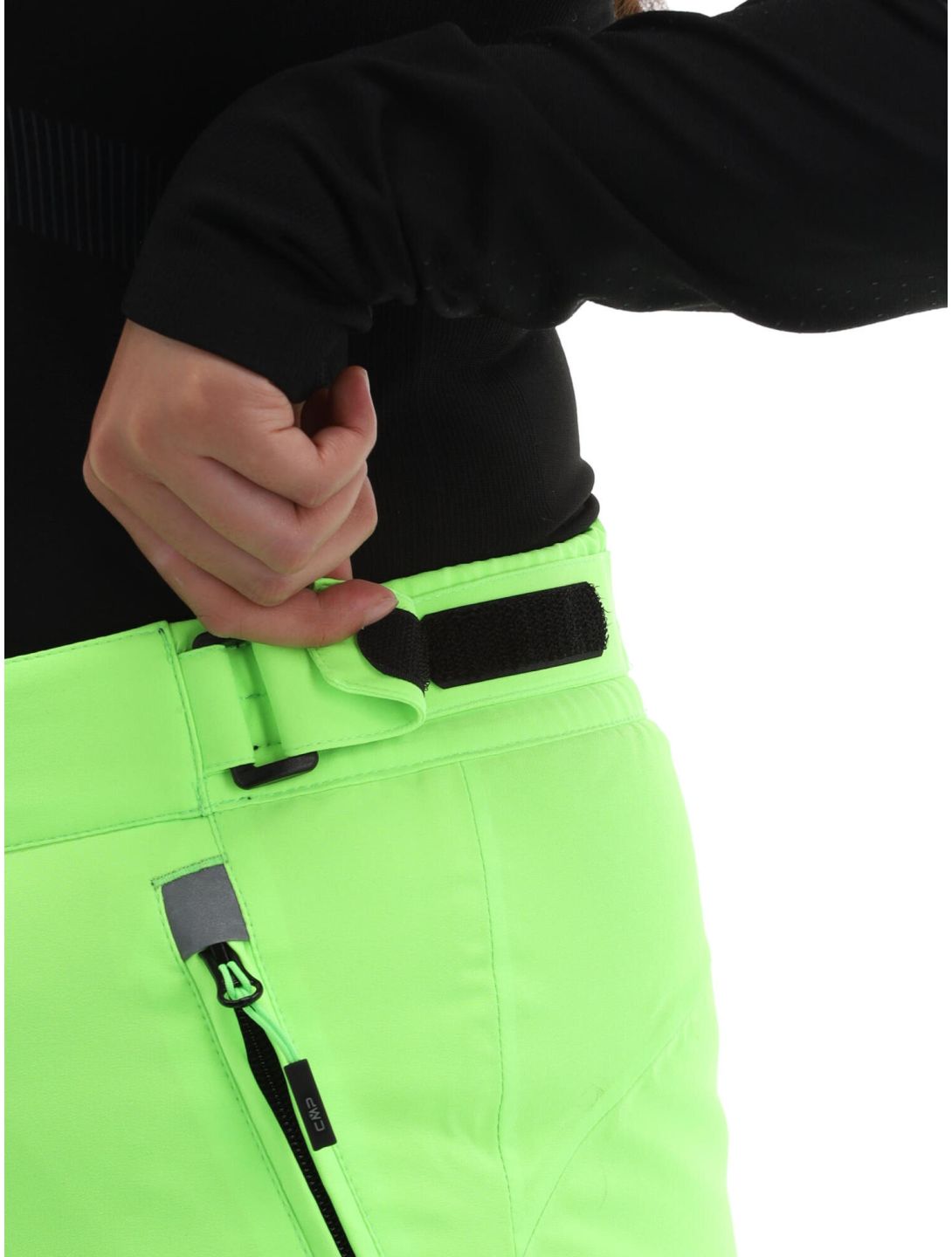 CMP, 3W18596N pantaloni da sci donna apple fluo verde 