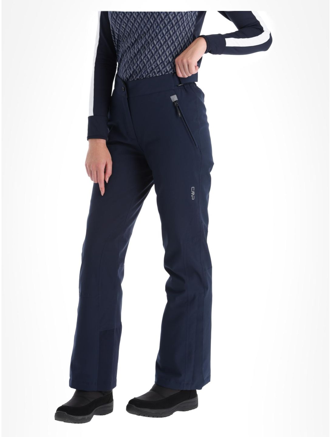 CMP, 3W18596N pantaloni da sci donna Black Blue blu 