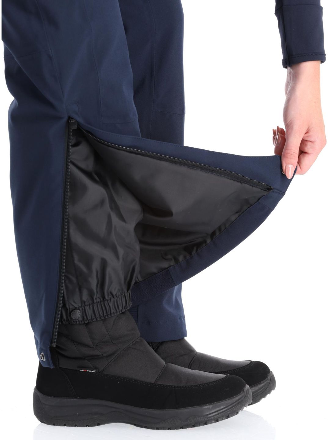 CMP, 3W18596N pantaloni da sci donna Black Blue blu 