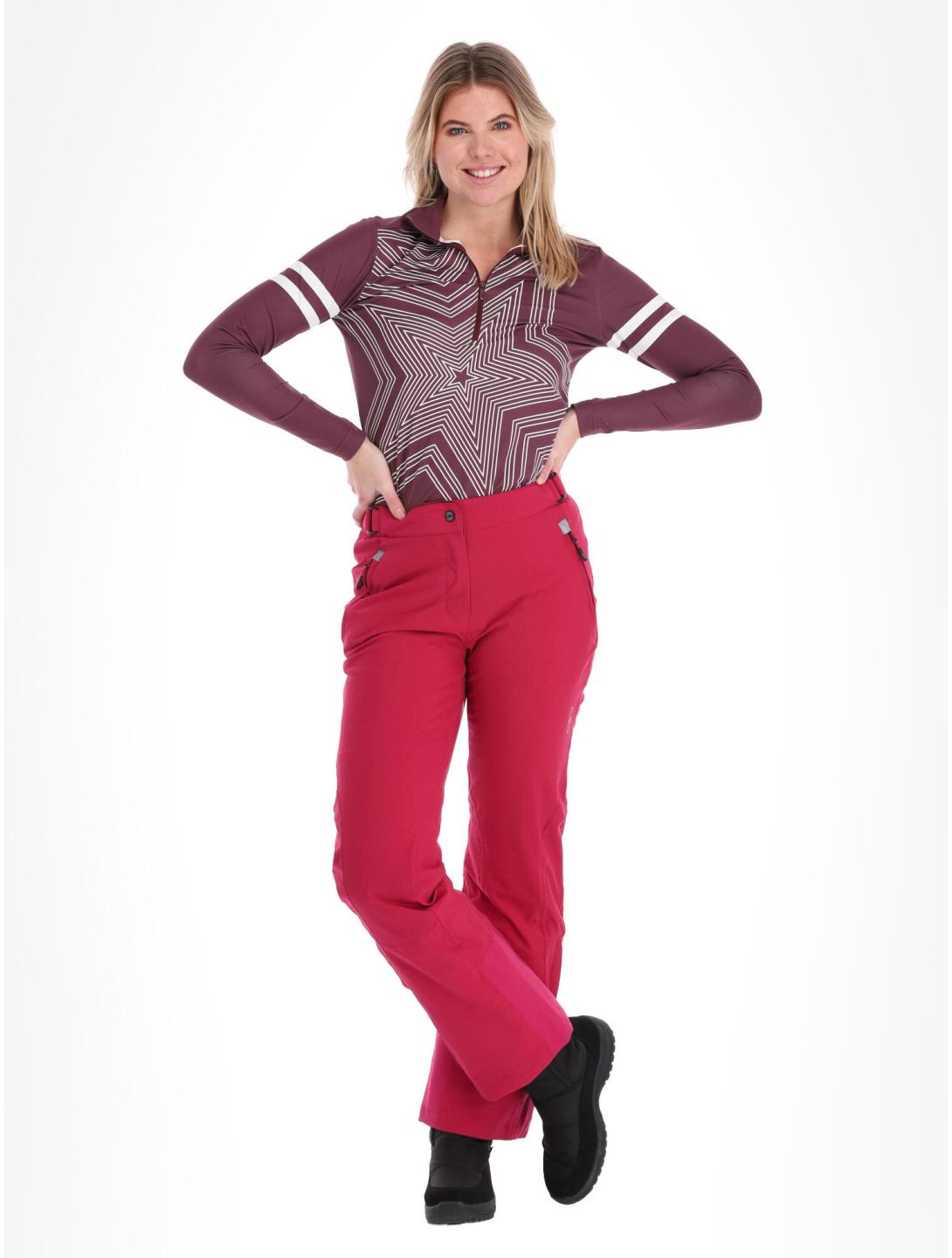 CMP, 3W18596N pantaloni da sci donna sangria viola 