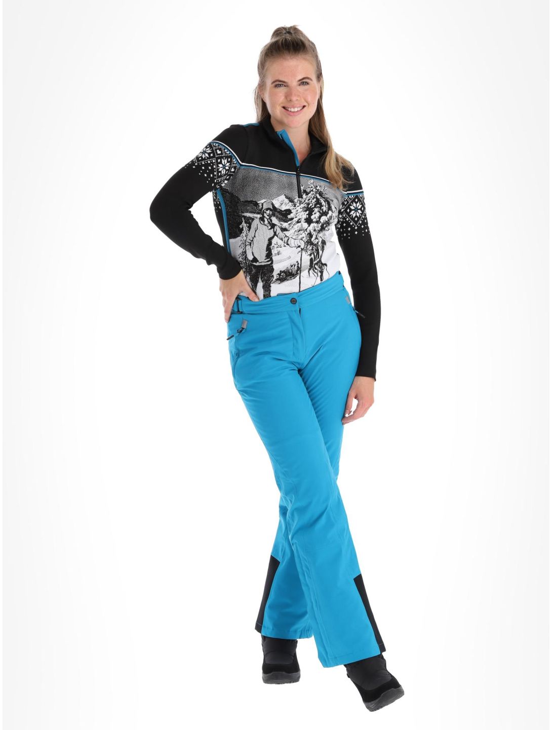 CMP, 3W18596N pantaloni da sci donna Giada blu 