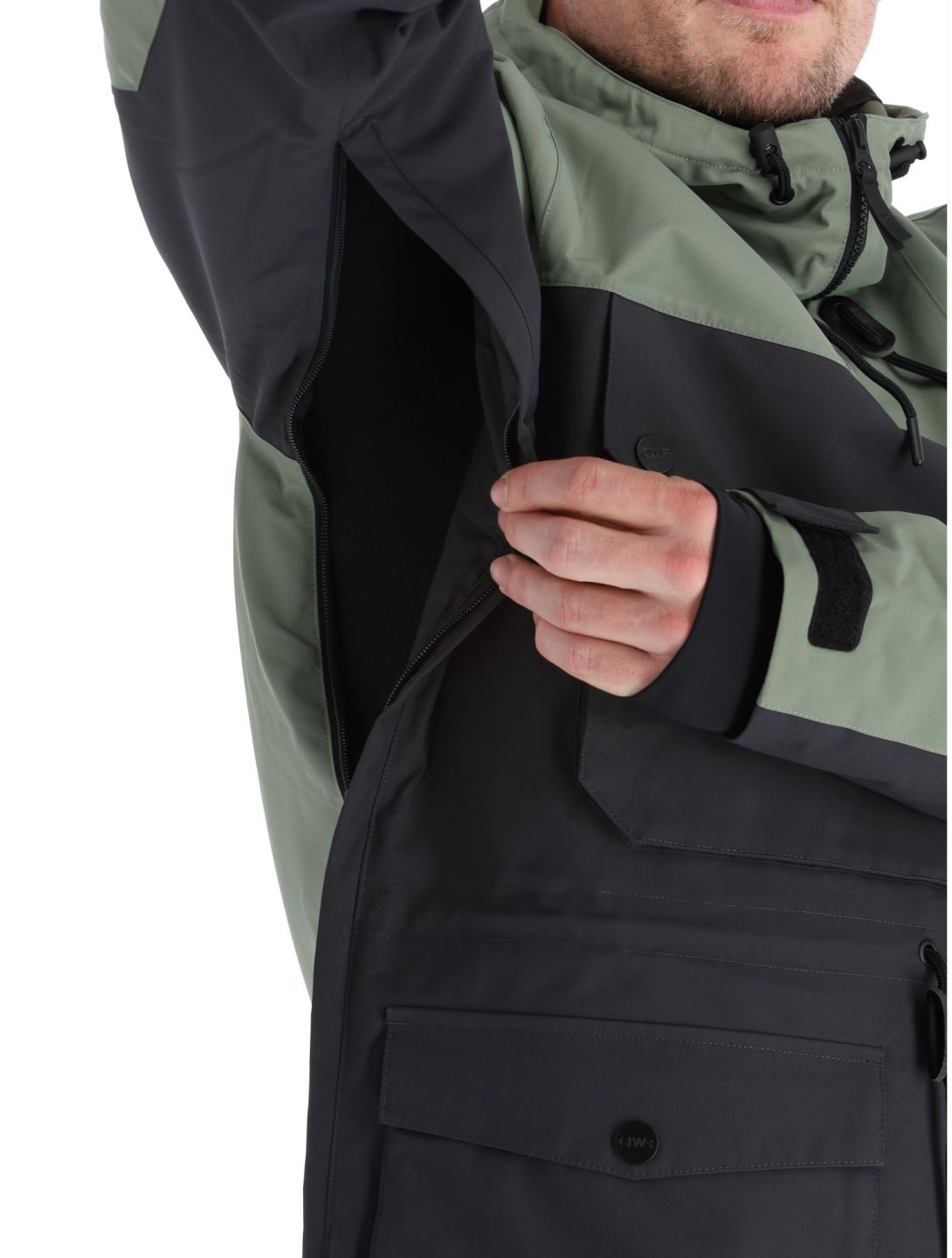 ColourWear, M Essential anorak uomo Grey Green nero, verde 