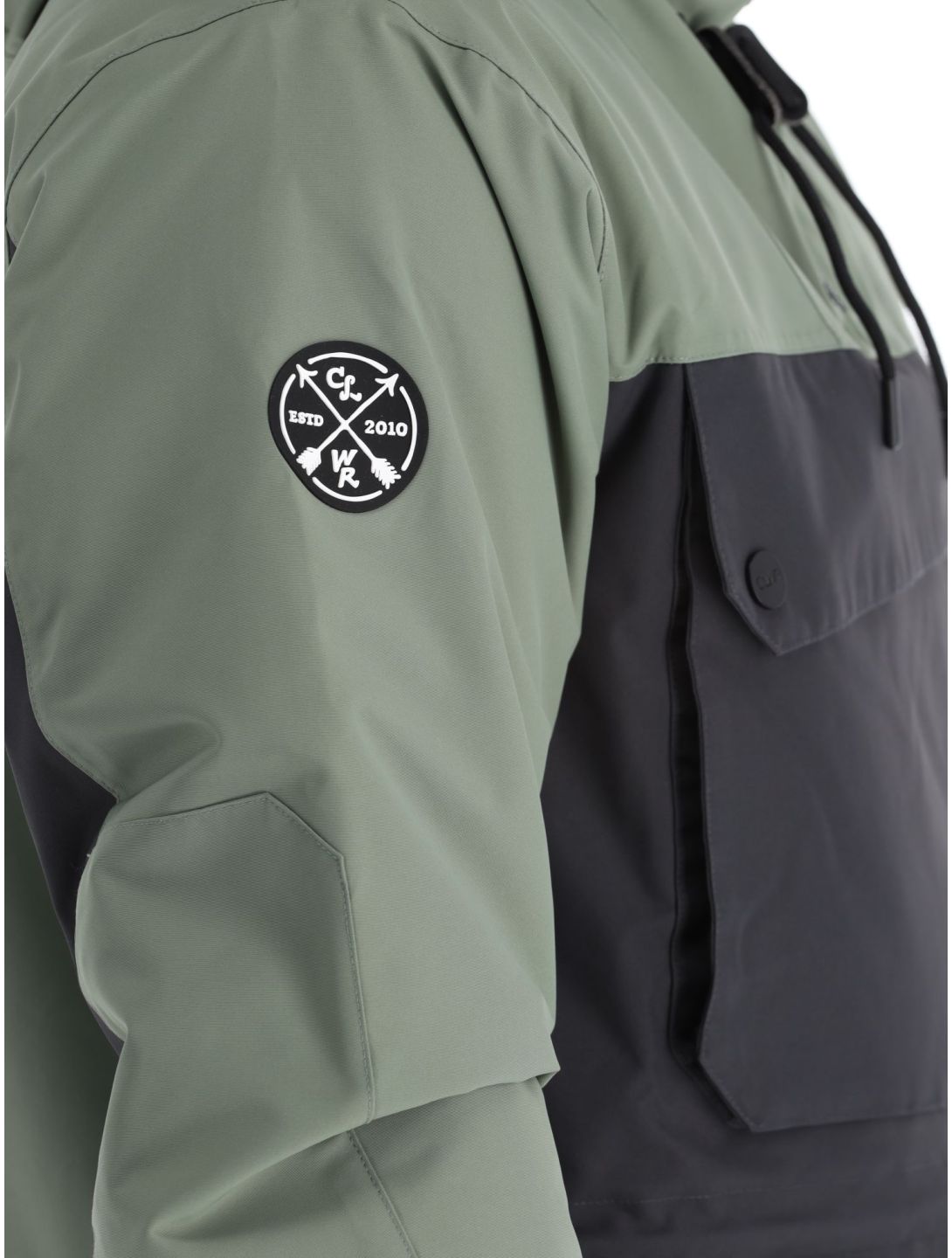 ColourWear, M Essential anorak uomo Grey Green nero, verde 