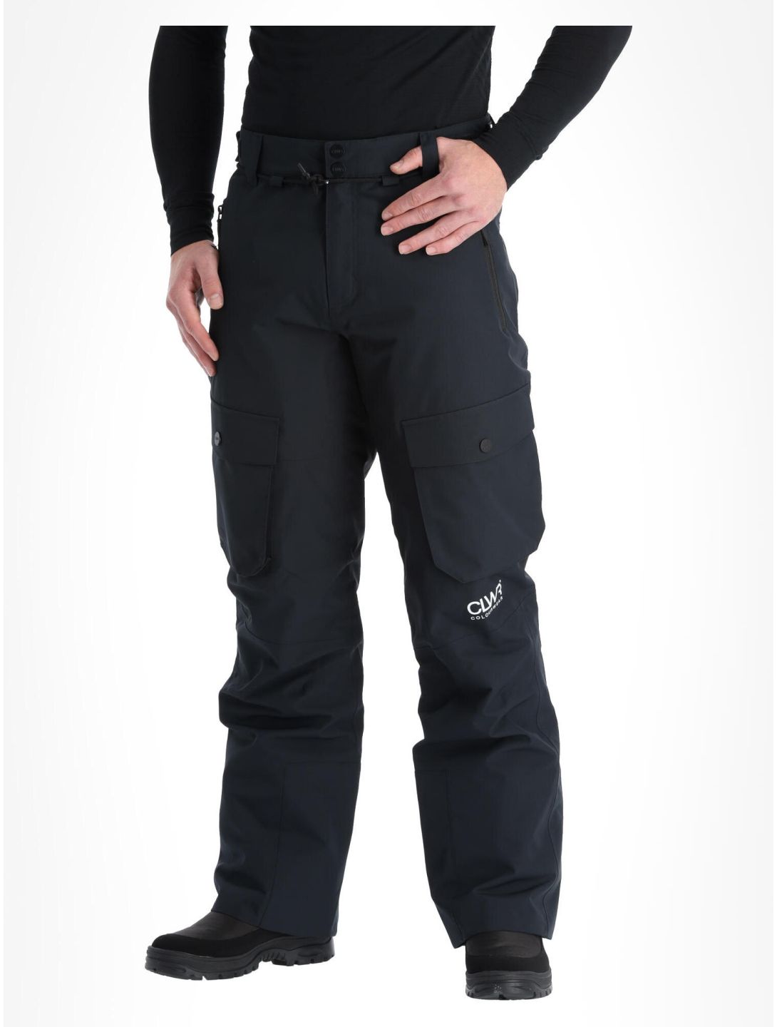 ColourWear, Flight pantaloni da sci BIB model uomo Black nero 