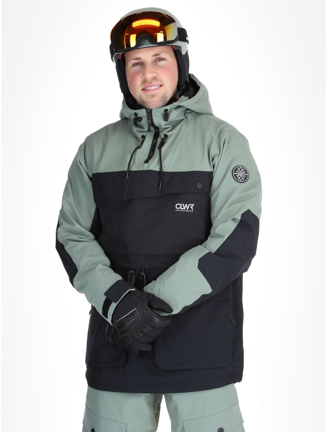 ColourWear, M Essential anorak uomo Dark Sage verde 