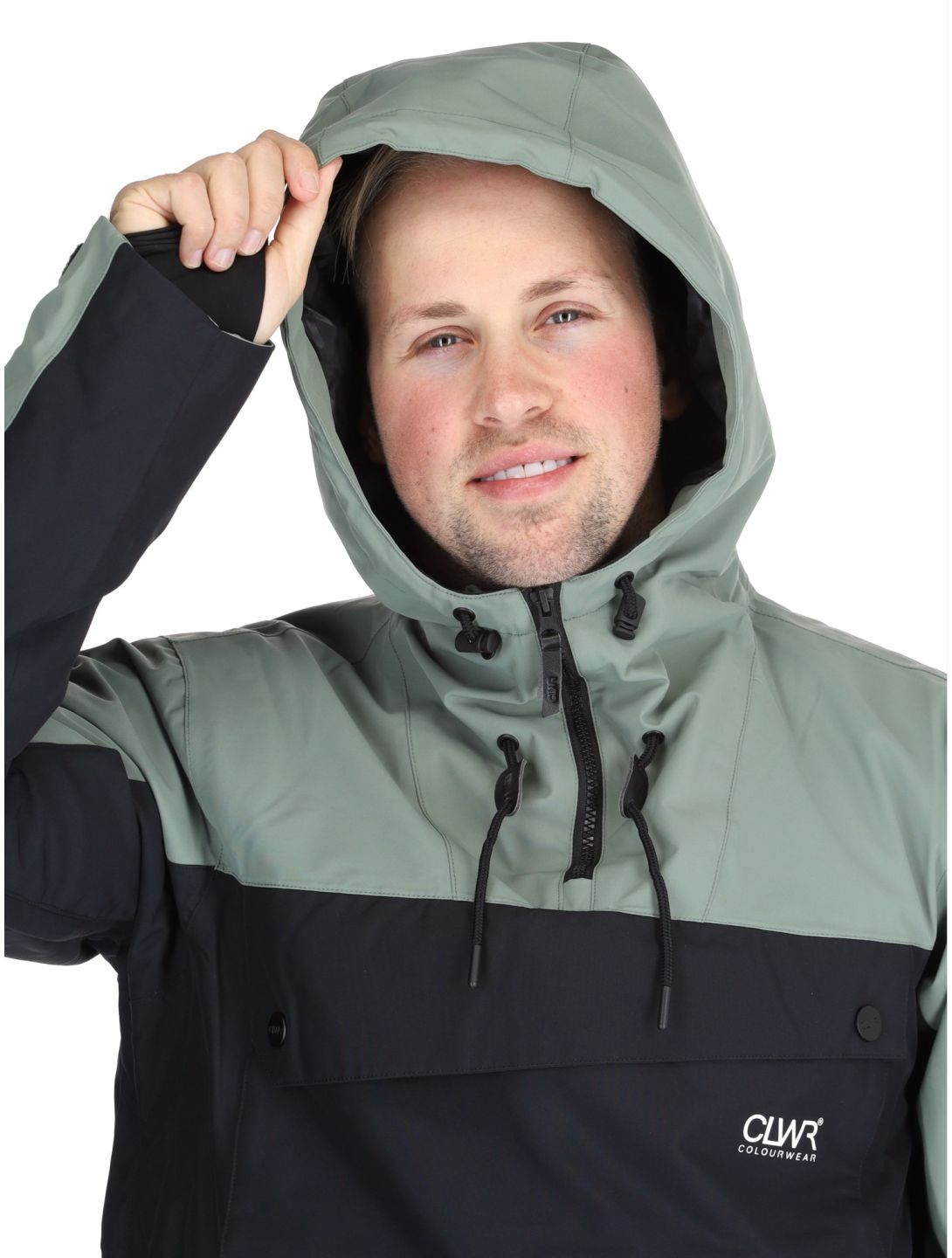 ColourWear, M Essential anorak uomo Dark Sage verde 