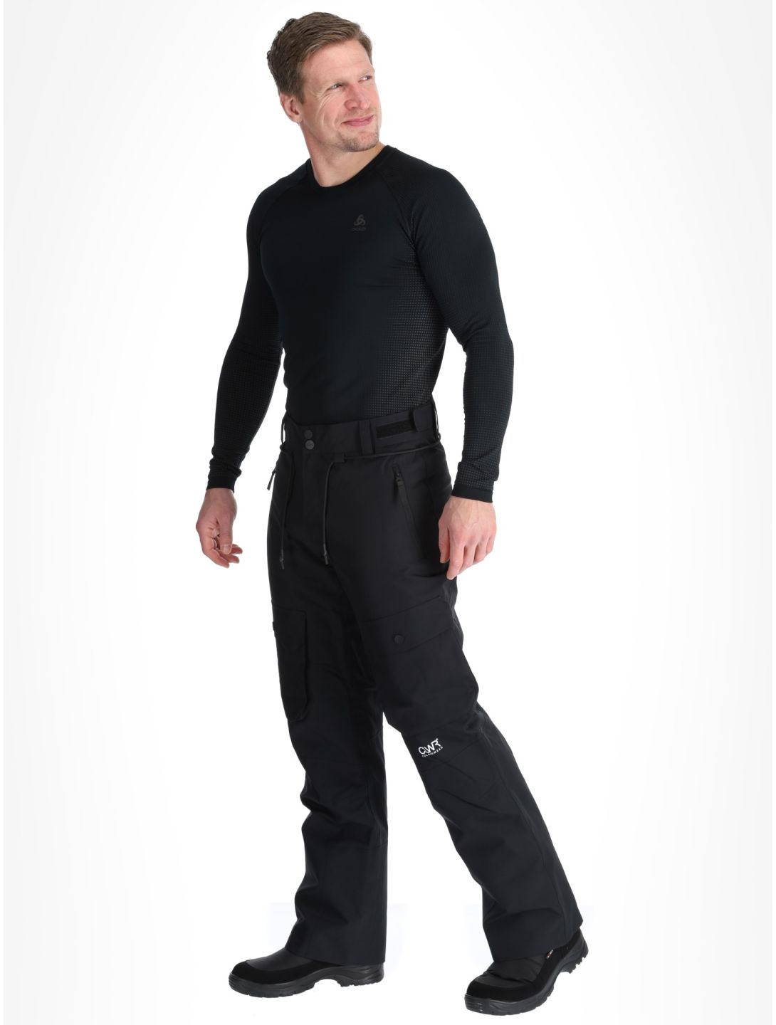 ColourWear, M Flight pantaloni da sci uomo Black nero 